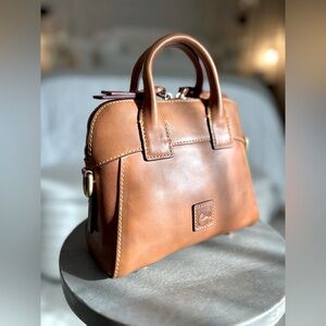 Dooney and Bourke Florentine Cameron Crossbody Satchel in NATURAL